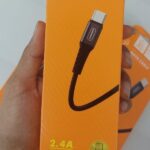 کابل شارژ تایپ سی دنمن مدل D02T طول ۱ متر